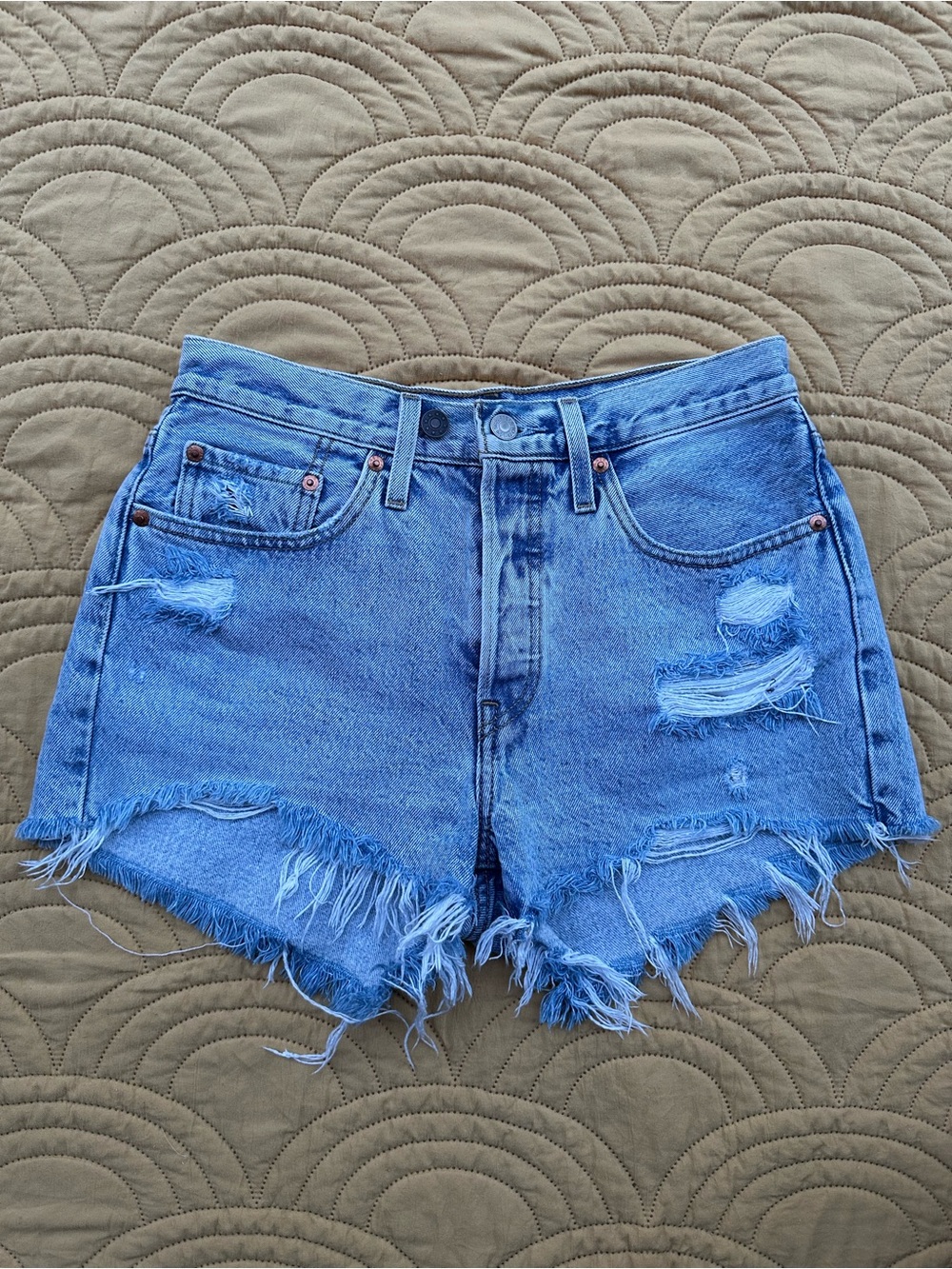 Levi's 501 original fit high rise shorts